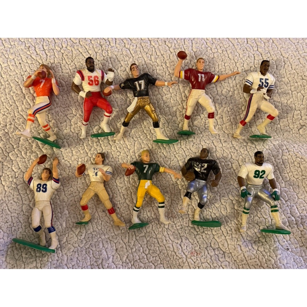 Kenner SLU 1988-89 NFL Football Loose Figure Lot 10 Figures Read